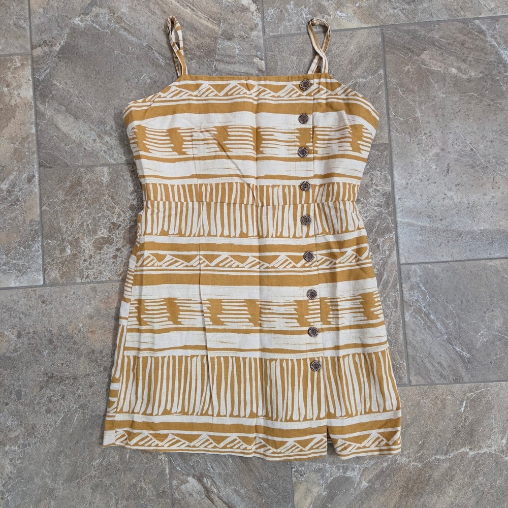 Forever 21 Mini Dress‎ Sleeveless Button Front Casual Sundress Large